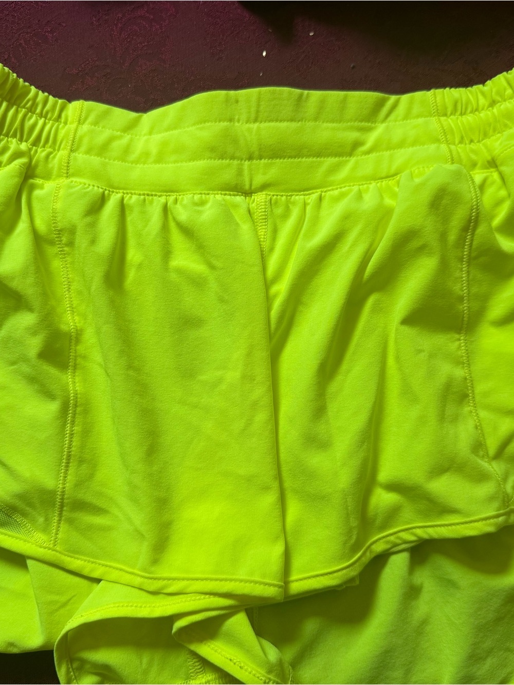 lululemon athletica Women's Neon Lime Running Shorts